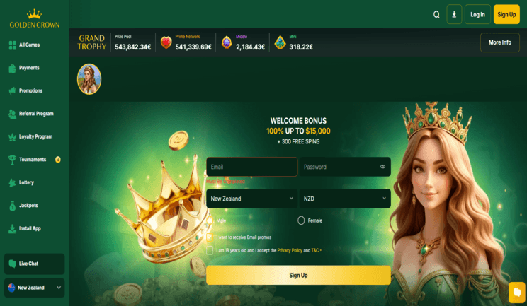 golden crown casino Gameplay