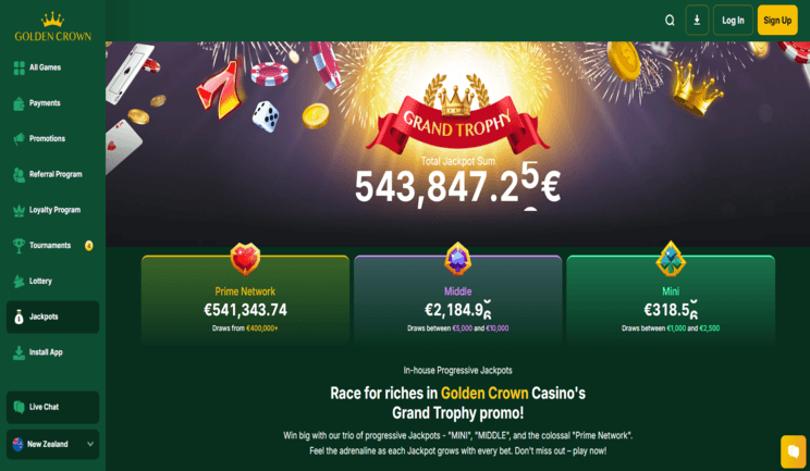 golden crown casino Gameplay